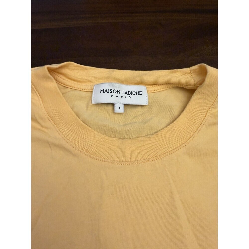 Maison Labiche "Good Vibes" t-shirt Yellow (M1) - Picture 7 of 8